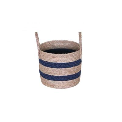 CESTA IND CUERDA NAT/AZUL 27*24 CM