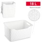 CESTA NATURE 18 L. 28.5X39 CM. BLANCO