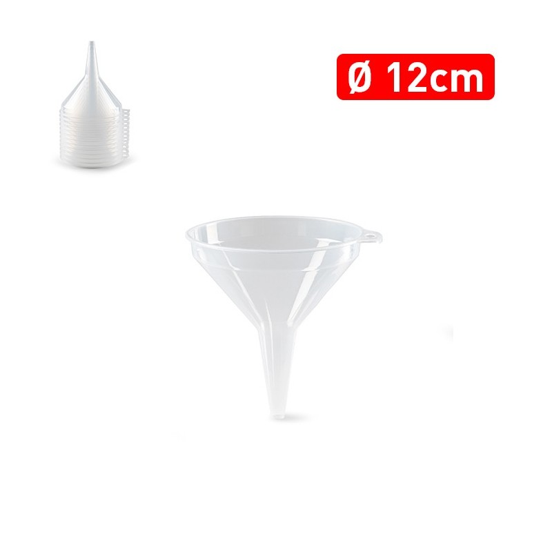 EMBUDO 12 CM TRANSPARENTE