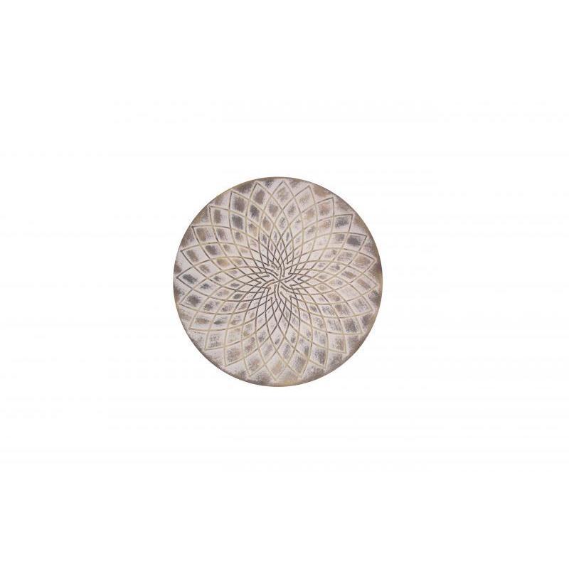 BANDEJA MANDALA DE PARED MADERA 35*35*3 CM