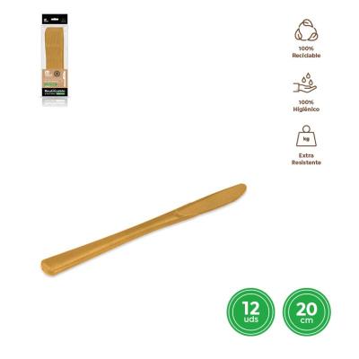 CUCHILLO ORO 20 CM 12 UD REUTILI ALTA CALIDAD