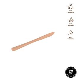CUCHILLO ORO ROSA 20 CM 12 UD REUTILI ALTA CALIDAD
