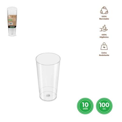 VASO CONICO ASIM TRANSP 4.5X8.4 CM REUT