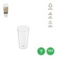 VASO CONICO ASIM TRANSP 4.5X8.4 CM REUT