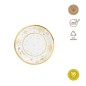 PLATOS CARTON REDONDOS GOLDEN SNOW 18 CM 8 UDS