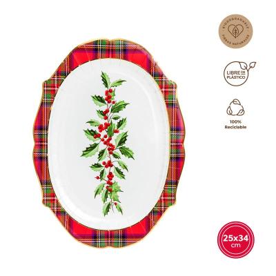 BANDEJA CARTON ACEBO 27X37 CM 1UD