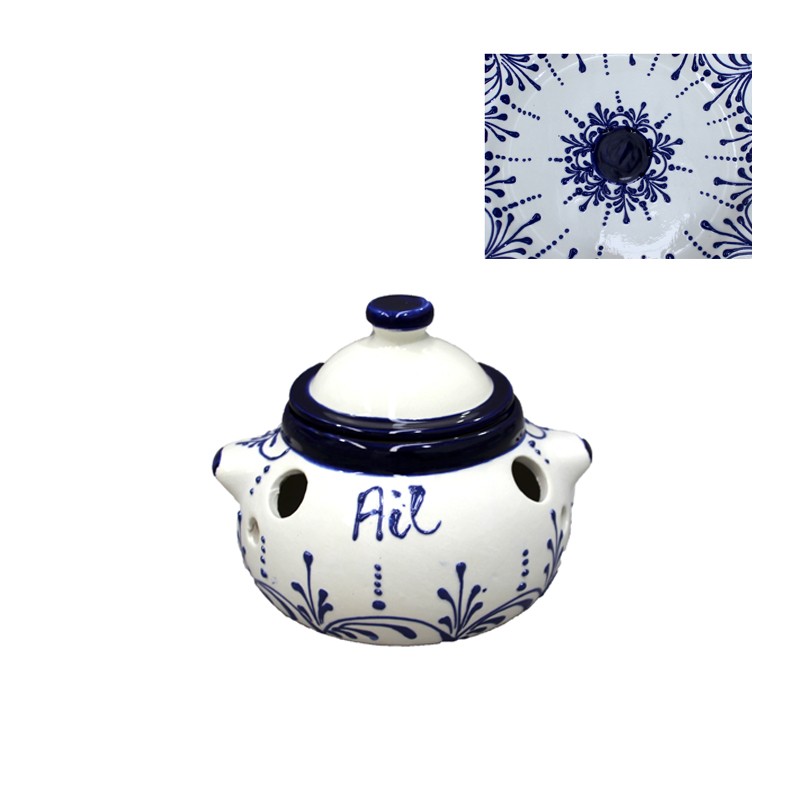 TARRO C/AGUJEROS 17.5 CM CD100 PERA AZUL