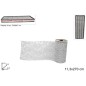CINTA ORGANZA ENCAJE 11.3X270 CM. PLATA