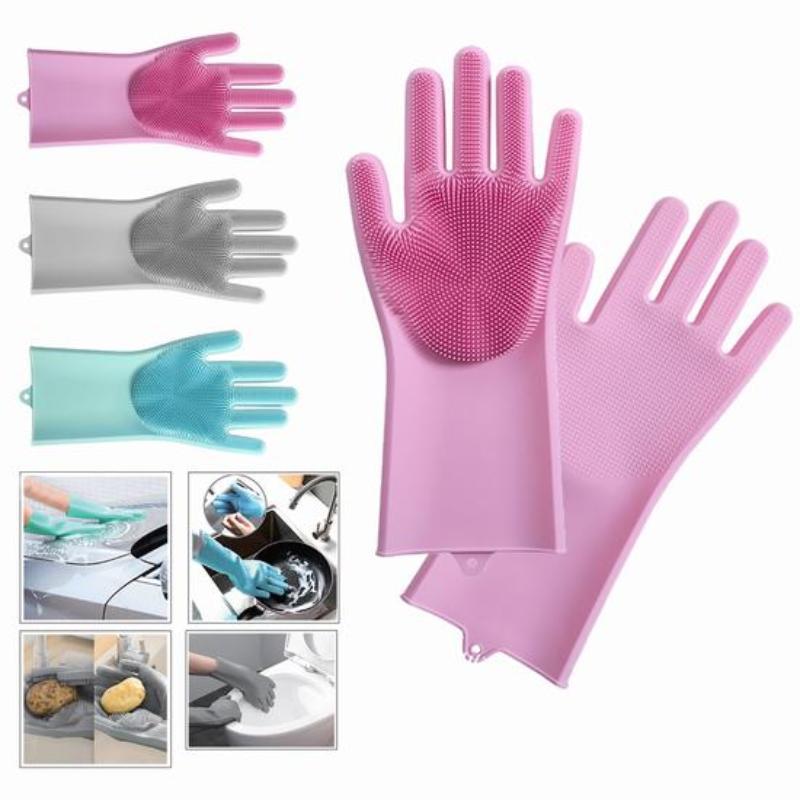 GUANTES DE SILICONA MAGICOS X2 3 COLORES