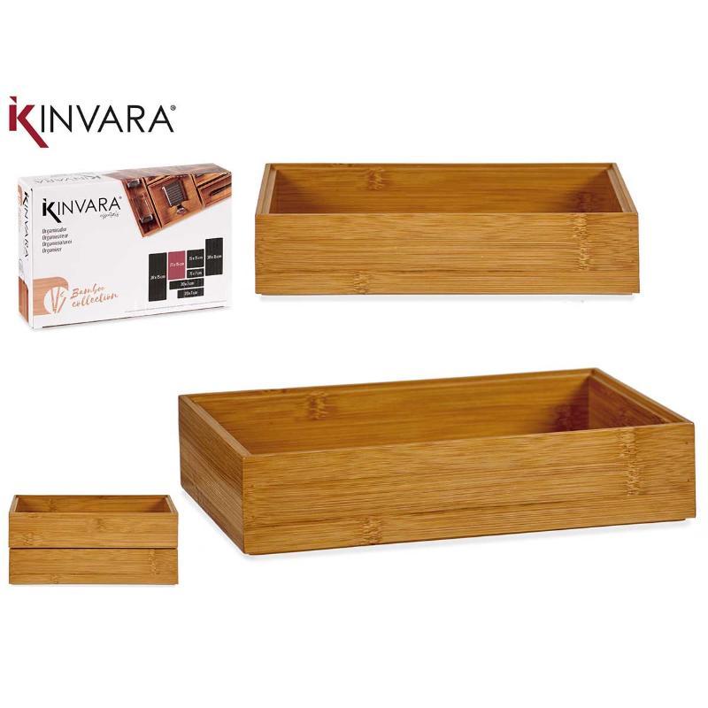 ORGANIZADOR BAMBU APILABLE 23X15 CM