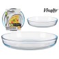 SET 2 BANDEJAS REDONDAS BOROSILICATO