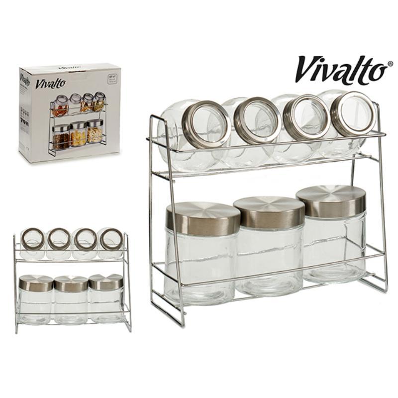 SET 7 TARROS CRISTAL SOPORT METAL BALDAS SET 7 TARROS CRISTAL SOPORT METAL BALDAS