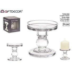 CANDELABRO CRISTAL BOLA S 9 CM
