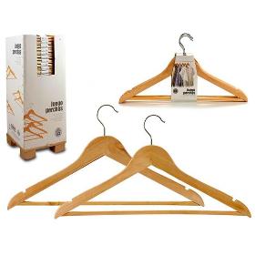 JUEGO 3 PERCHAS MADERA NATURAL DISPLAY