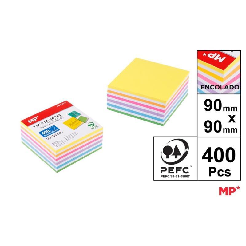 TACO DE NOTAS 400 HOJAS 7 COLOR SURT