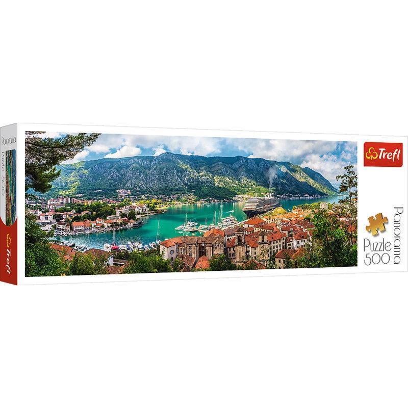 PUZZLE 500 PANORAMA KOTOR MONTENEGRO 500 PX 13.5X40X4.5 CM