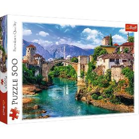 PUZZLES 500 OLD BRIDGE IN MOSTAR BOSNIA AND HERZEGOVINA