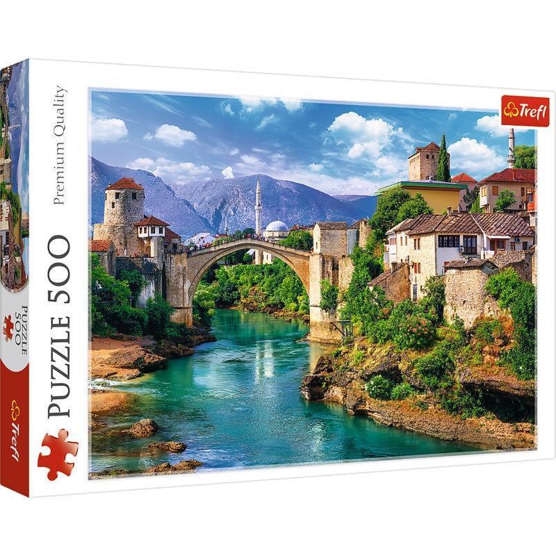 PUZZLES 500 OLD BRIDGE IN MOSTAR BOSNIA AND HERZEGOVINA