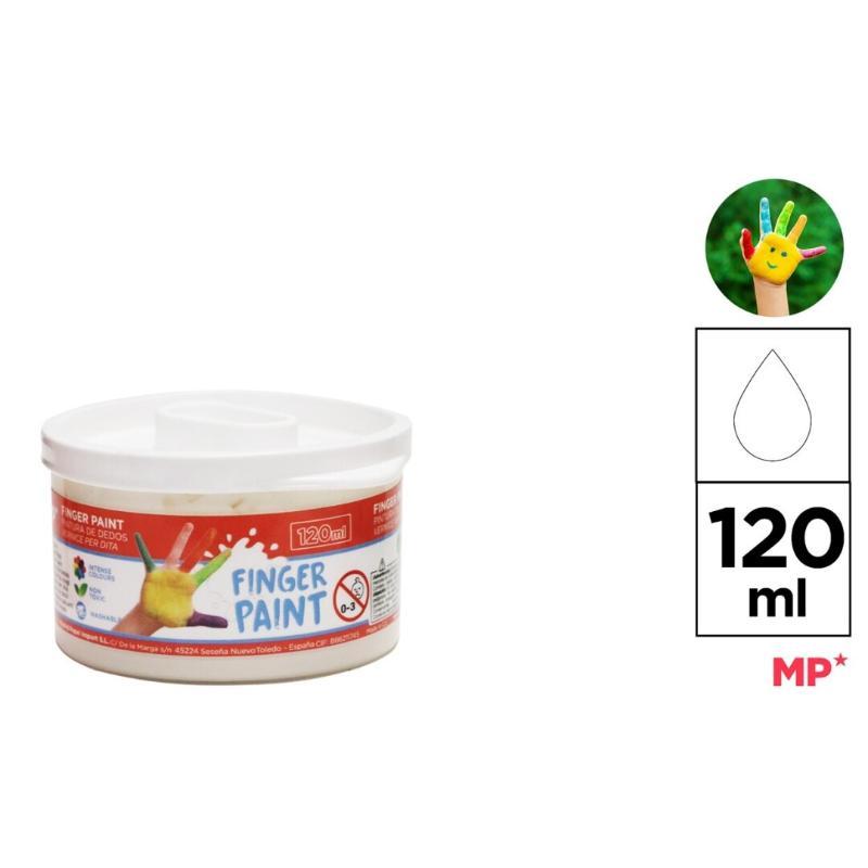 PINTURA DE DEDO 120 ML BLANCO