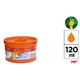 PINTURA DE DEDO 120 ML NARANJA