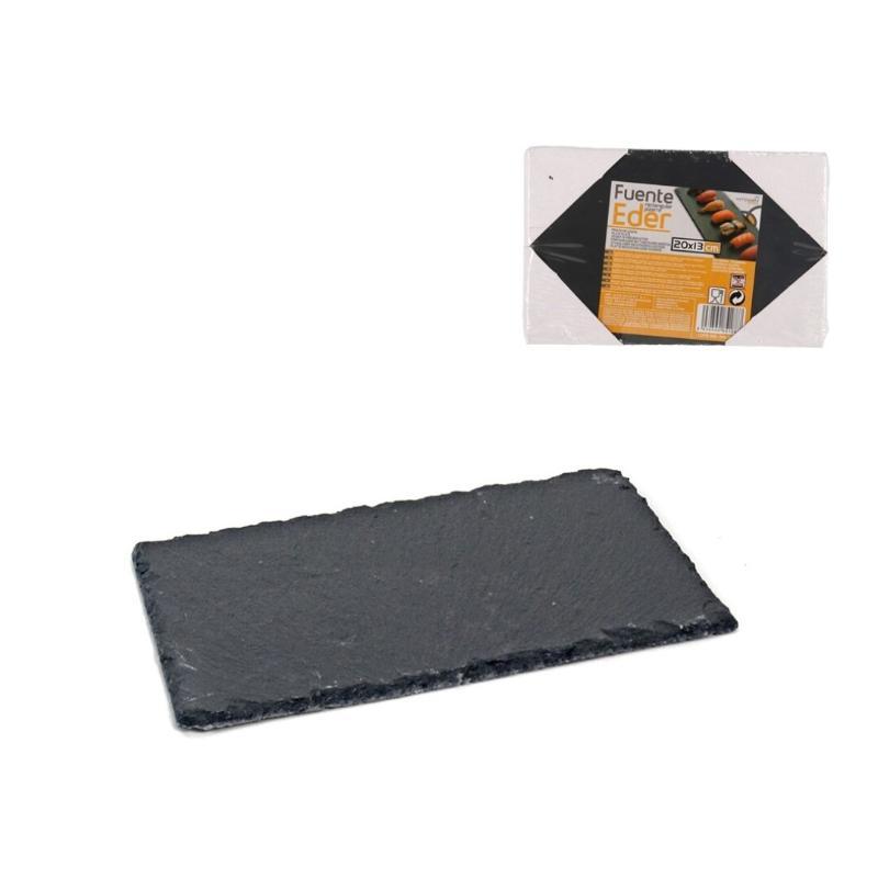 FUENTE EDER RECTANGULAR PIZARRA 20X13 CM