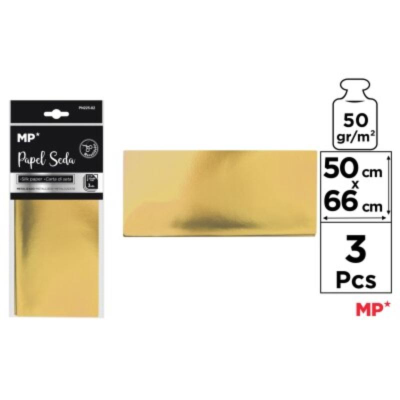 PAPEL SEDA ORO 50X66 3 UD