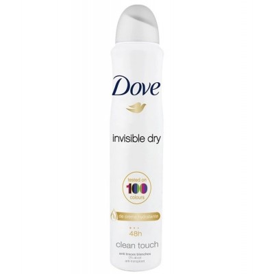 DOVE DEO SPRAY 250 INVISIBLE DRY