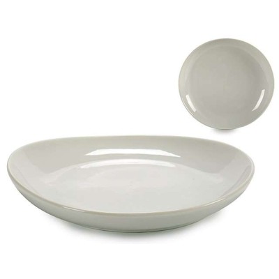 PLATO OVALADO PORCELANA BLANCA