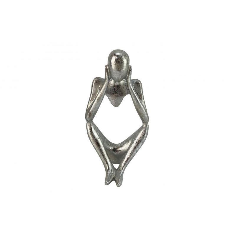 FIGURA DEC POLIRESINA PLATA 7*5*13 CM