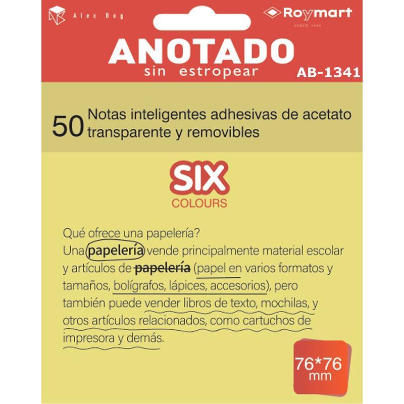PAQUETE 50 NOTAS INTELIGENTES ACETATO