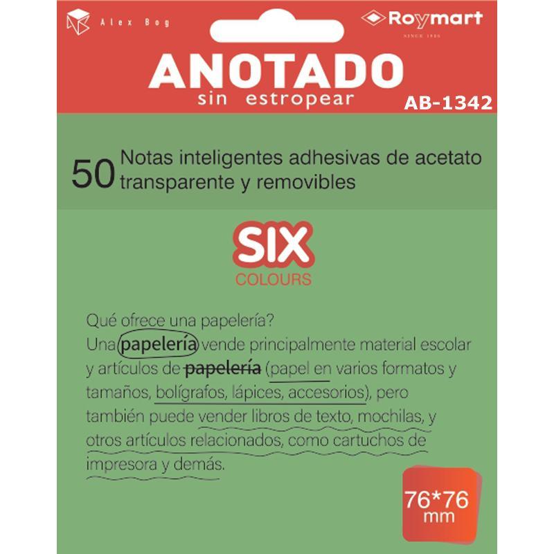 PAQUETE 50 NOTAS INTELIGENTES ACETATO