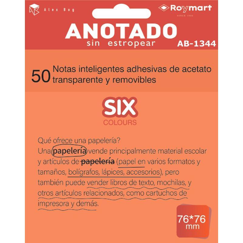 PAQUETE 50 NOTAS INTELIGENTES ACETATO