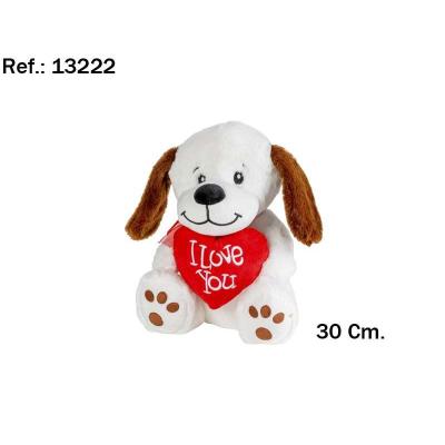 PERRO I LOVE YOU 30 CM