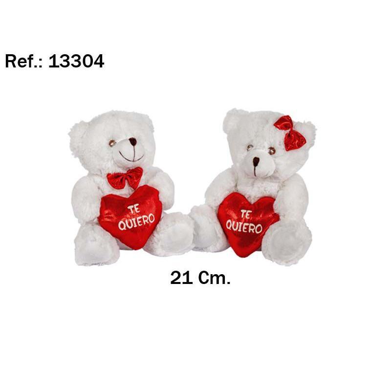 OSITO CORAZON TE QUIERO 21 CM
