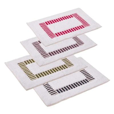 ALFOMBRA BAÑO 4/C ALGODON 60X40 CM