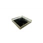 CAJA CRISTAL MARMOL NEGRO 18*18*4 CM