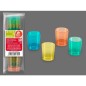 S/10 VASO CHUPITO 4 COLORES 33CC.