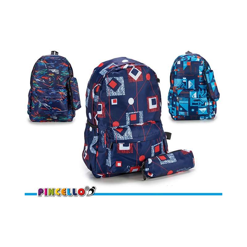 MOCHILA CON ESTUCHE ABSTRACTO SURT 3              