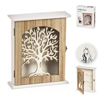 CUELGALLAVES MADERA ARBOL 20X24 CM