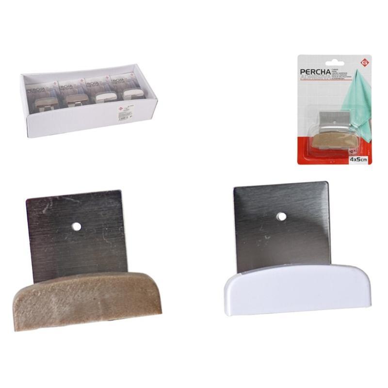 PERCHA ADHESIVA PLASTICO