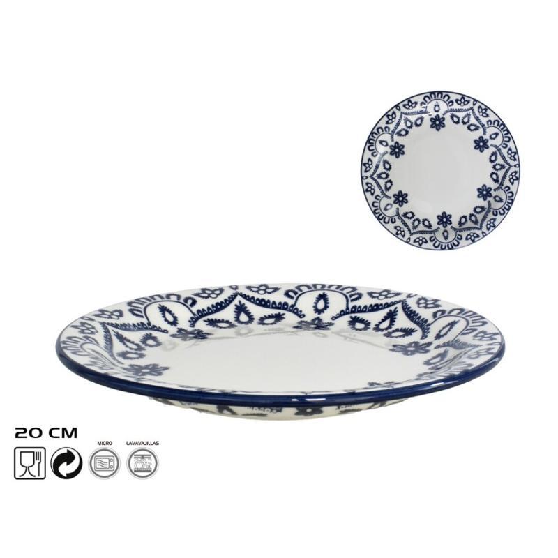 PLATO POSTRE 20 CM DEC DOBLE CARA ENERGY