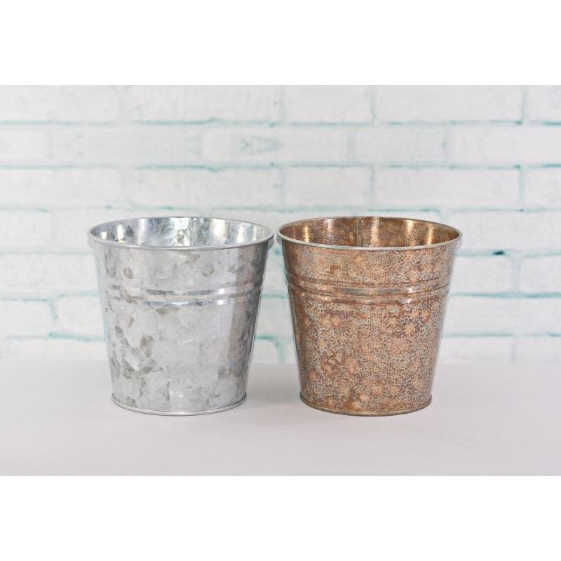 MACETA LATON 2 COL 16*15 CM