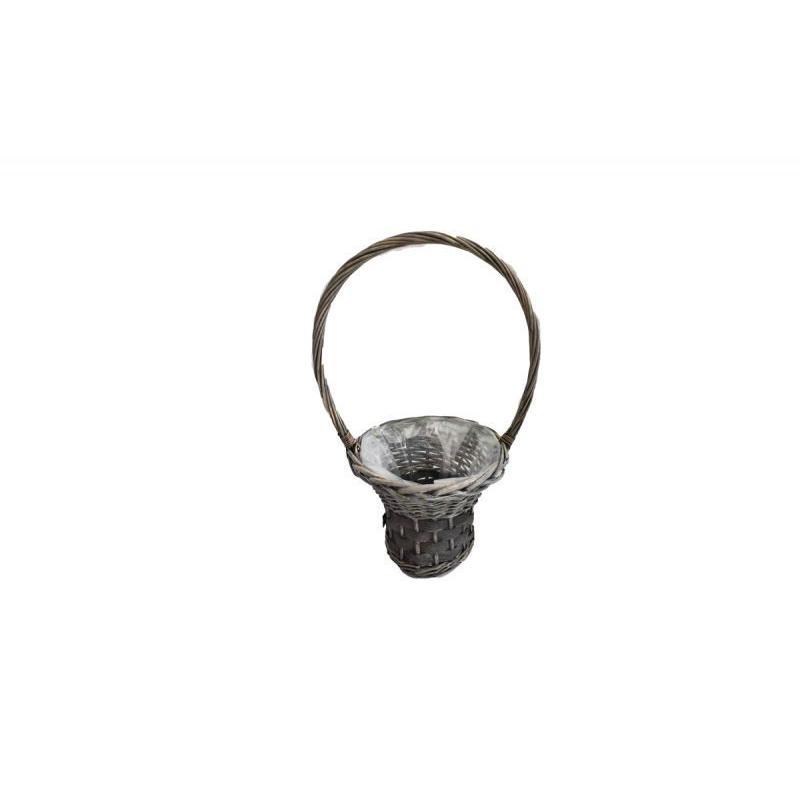 CESTA MIMBRE GRIS 25*20 CM