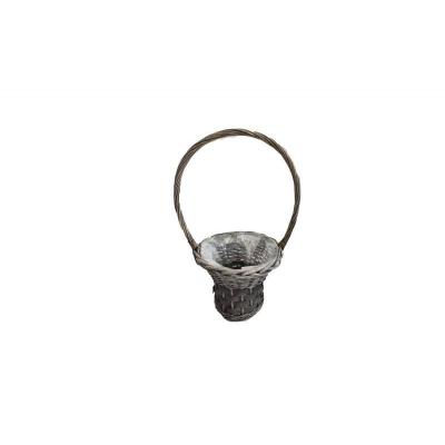 CESTA MIMBRE GRIS 25*20 CM