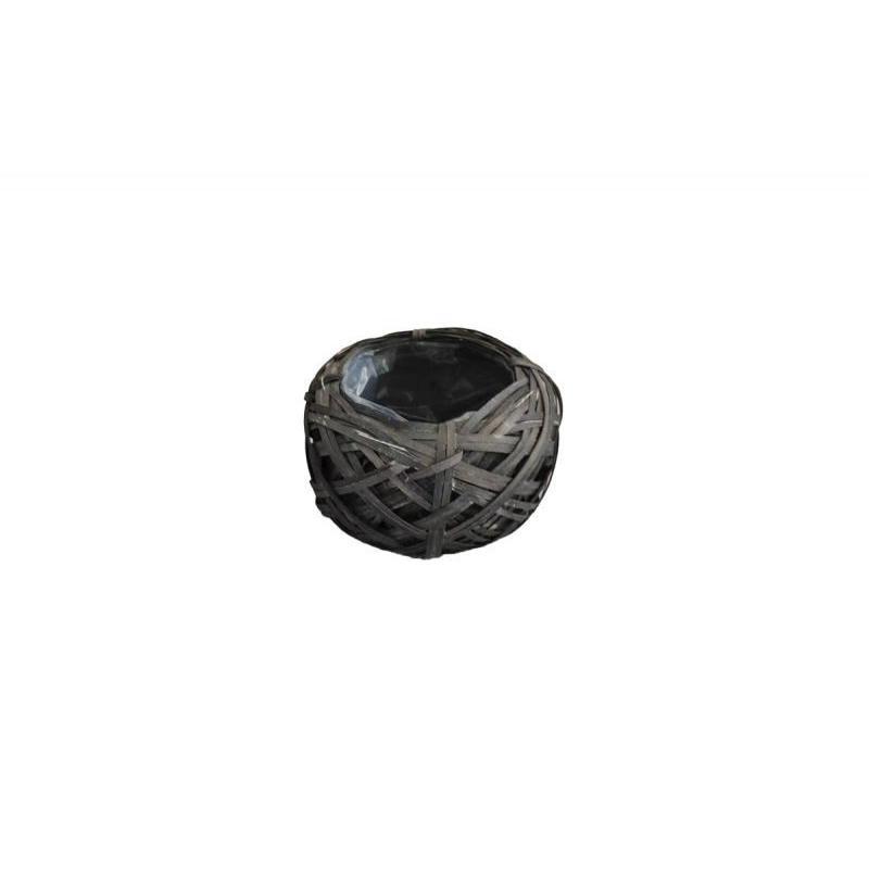 CESTA GRIS 20*14 CM