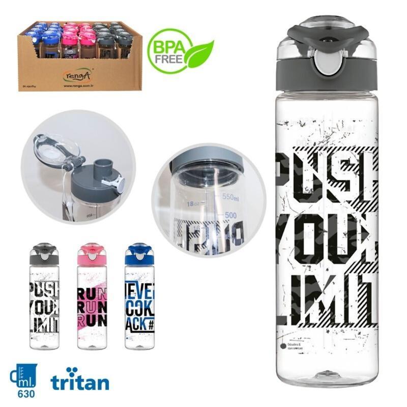 BOTELLA FACIL DE LLEVAR RUN PLASTICO