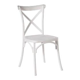SILLA PVC CROSSBACK BLANCA 48*51*90 CM