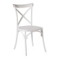 SILLA PVC CROSSBACK BLANCA 48*51*90 CM