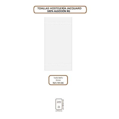 TOALLA BAÑO GRECA 420GR 100%ALG 70X140 CM