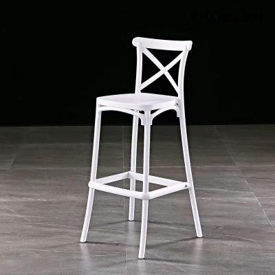 TABURETE PVC CROSSBACK BLANCA 39*36*103 CM